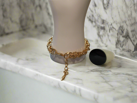 Pulsera Golden Link – Diseño Trenzado