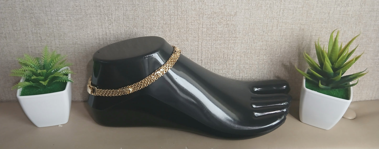 Tobillera Elefante Dorado – Protección & Estilo