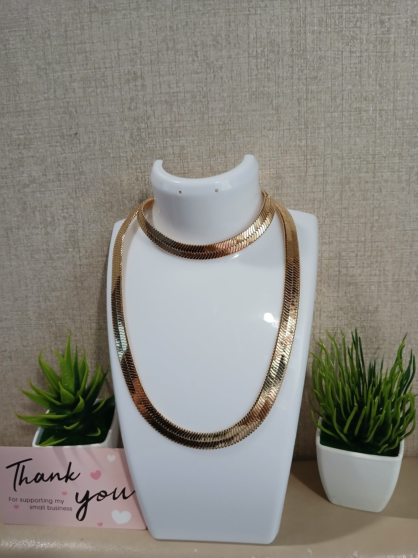 Luz Dorada – Set de Gargantilla & Pulsera Omega en Oro Laminado 14k