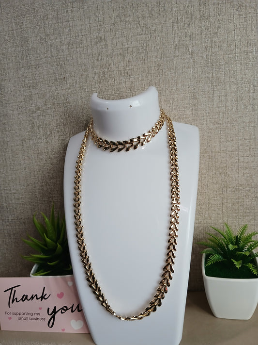 Luz Natural – Set de Hojas Doradas 18"