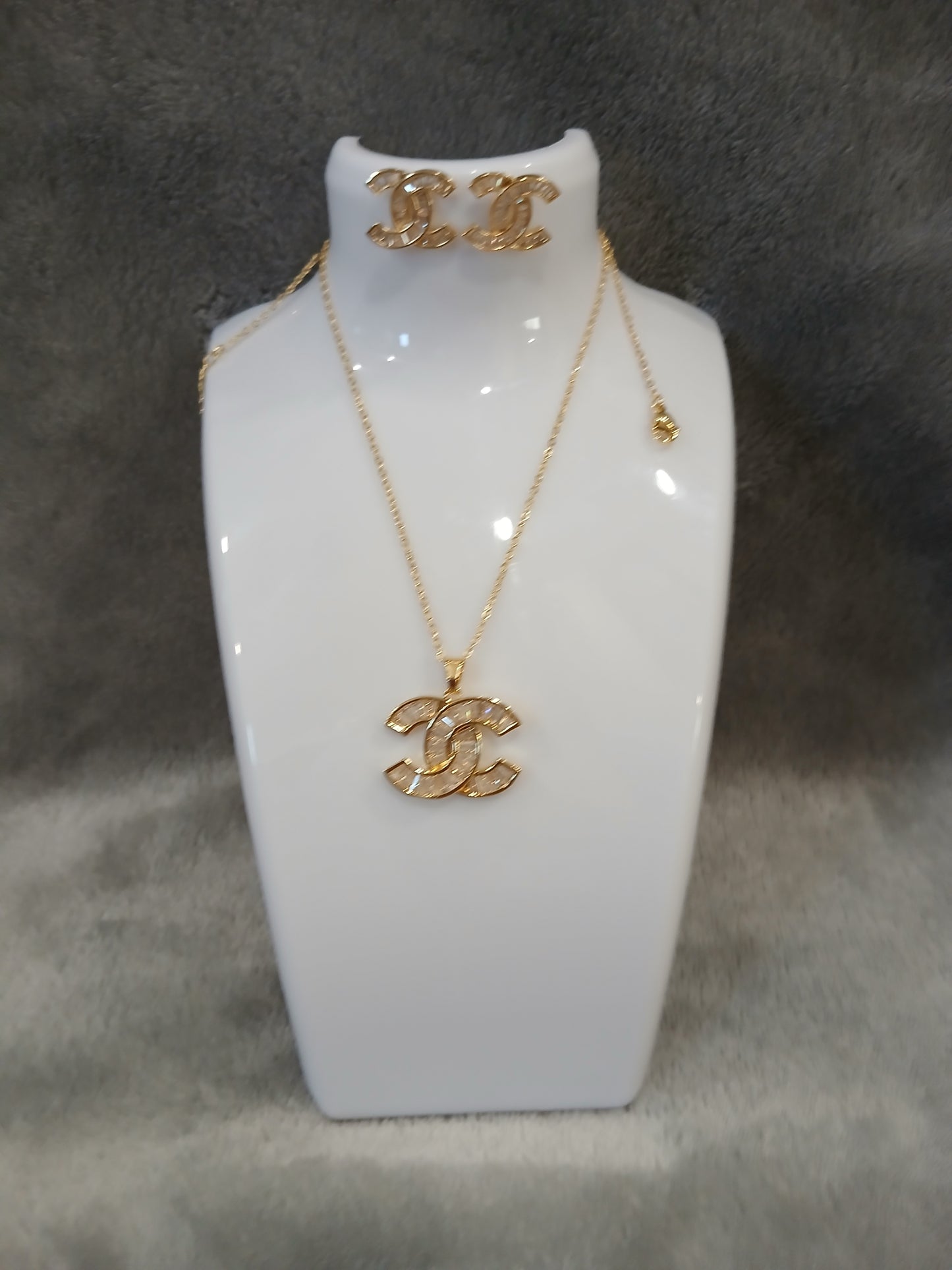 Set Chanel Éclat – Oro Laminado 14k