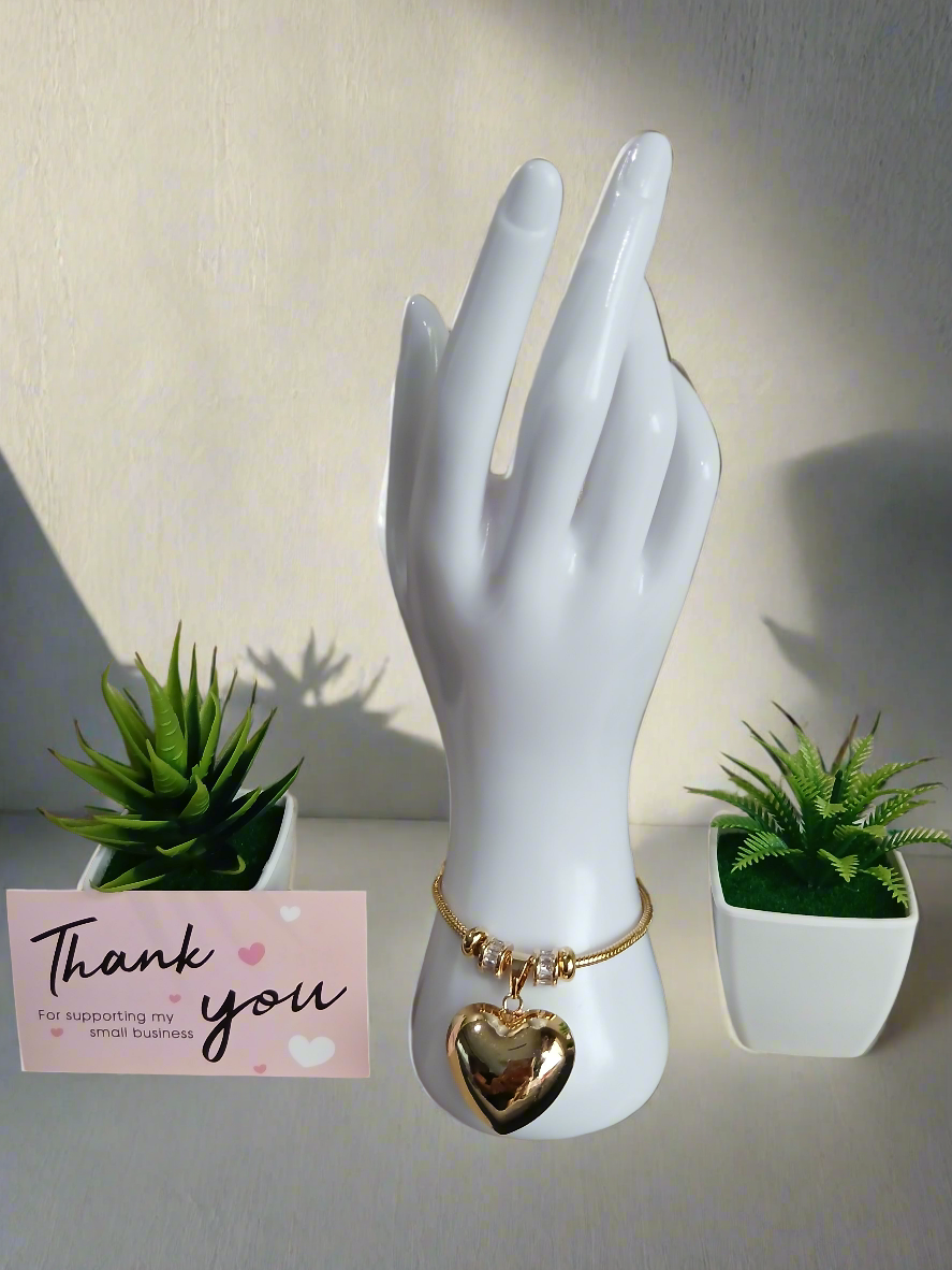 Brazalete Corazón Enamorado - Pandora Style