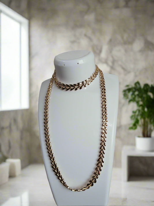 Luz Natural – Set de Hojas Doradas 18"