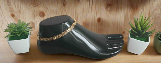 Tobillera Elefante Dorado – Protección & Estilo