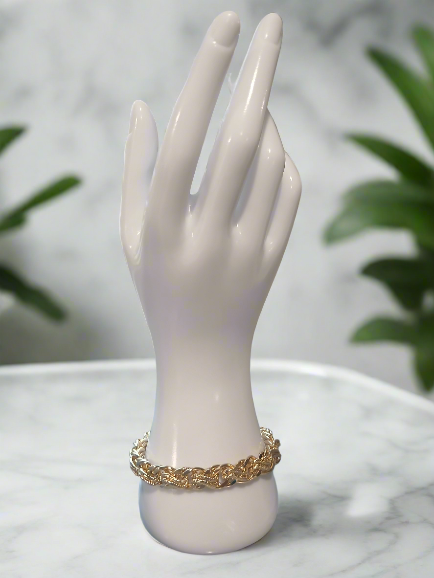Pulsera Golden Link – Diseño Trenzado
