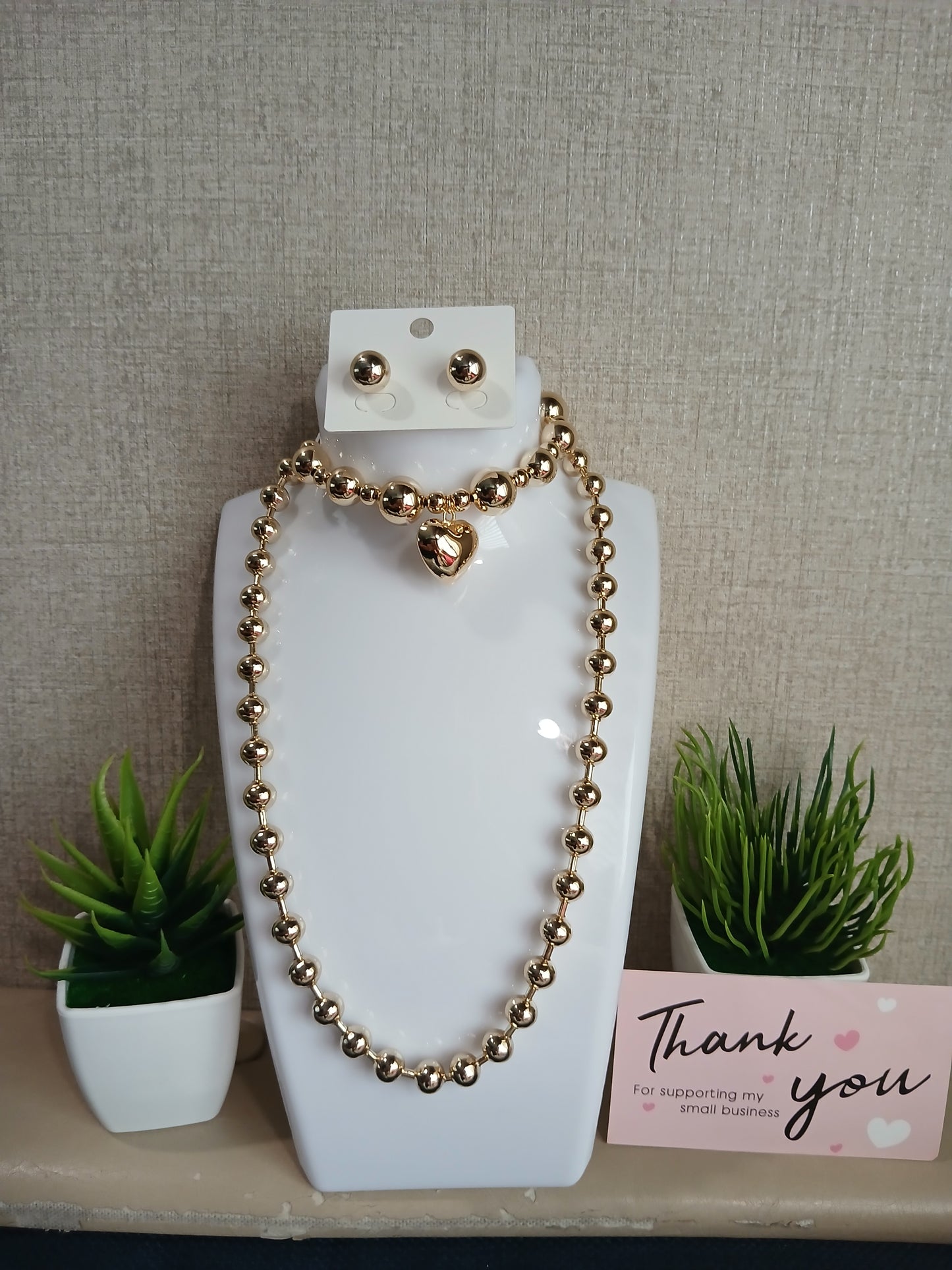 Set Balines Enamorados – Joyería en Oro Laminado