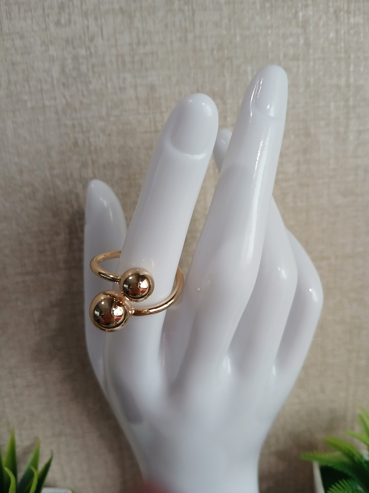 Anillo Dúo Dorado